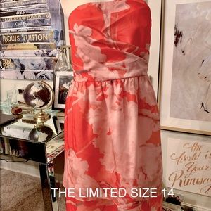 Gorgeous water color strapless from The Limted
